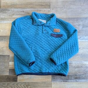 Sota, blue quilted sweatshirt, women's medium